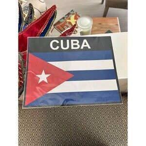 large cuba flag sticker decal